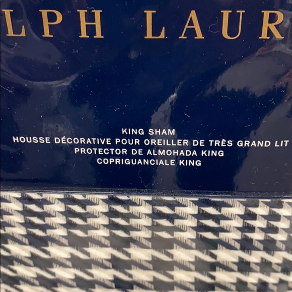 Ralph Lauren Bedding New Ralph Lauren Lombard Houndstooth King Sham Poshmark